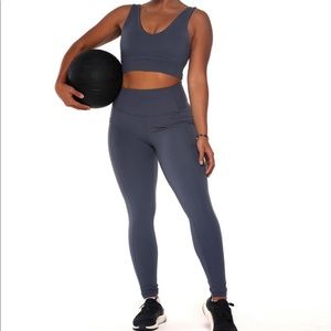 All day blue grey pocket leggings by Ethos co